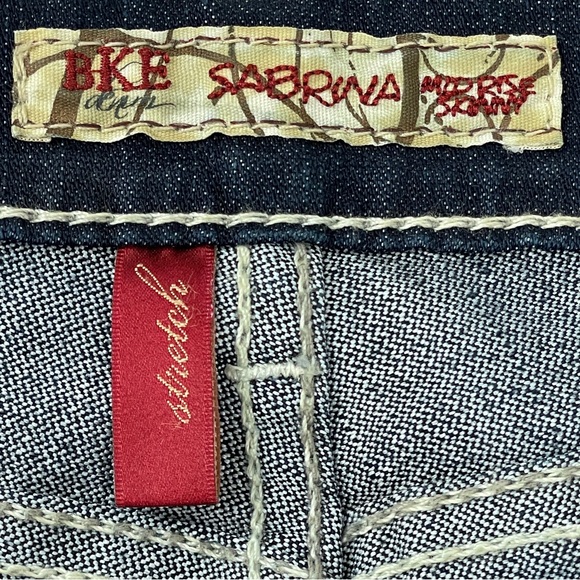 BKE Sabrina Mid-Rise Skinny Jean Stretch Dark Wash 29x 33.5 - Picture 6 of 8